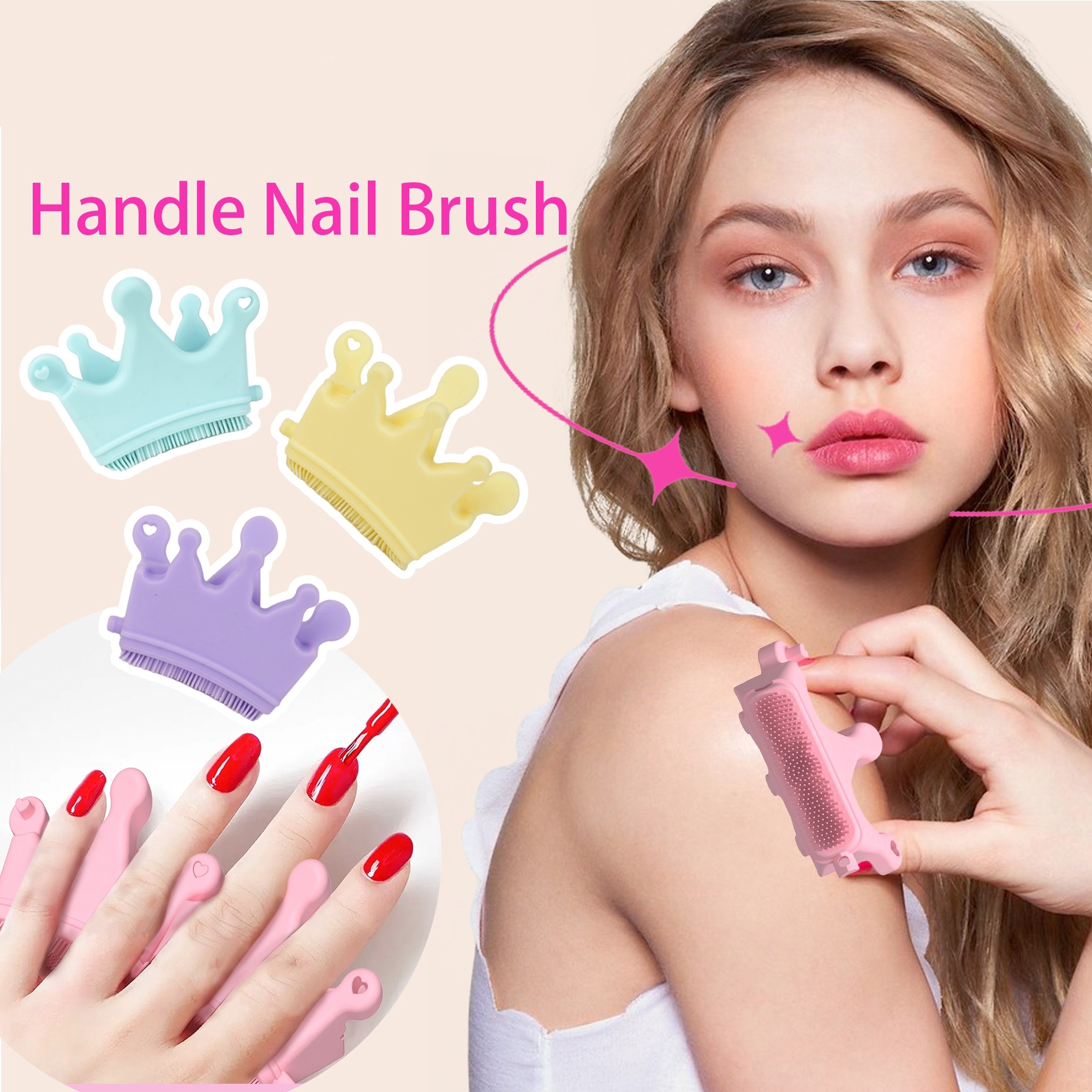 Custom Silicone Handle Nail Brush