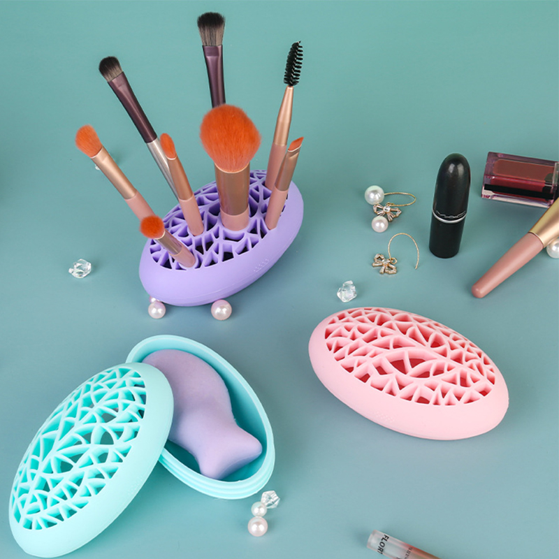 Silicone Bird's Nest Makeup Brush Shelf