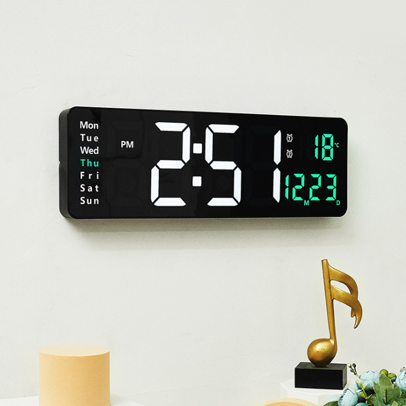 16" Large Digital Wall Clock with Remote Control