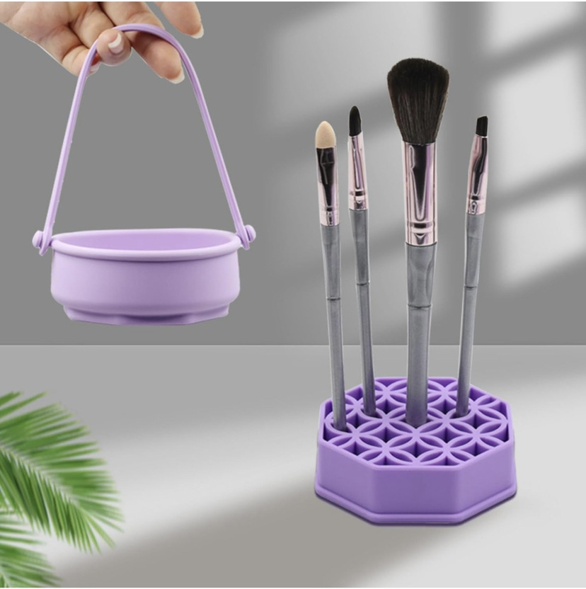 3 IN 1 Silicone Makeup Brush Beauty Egg Cleaner Tool