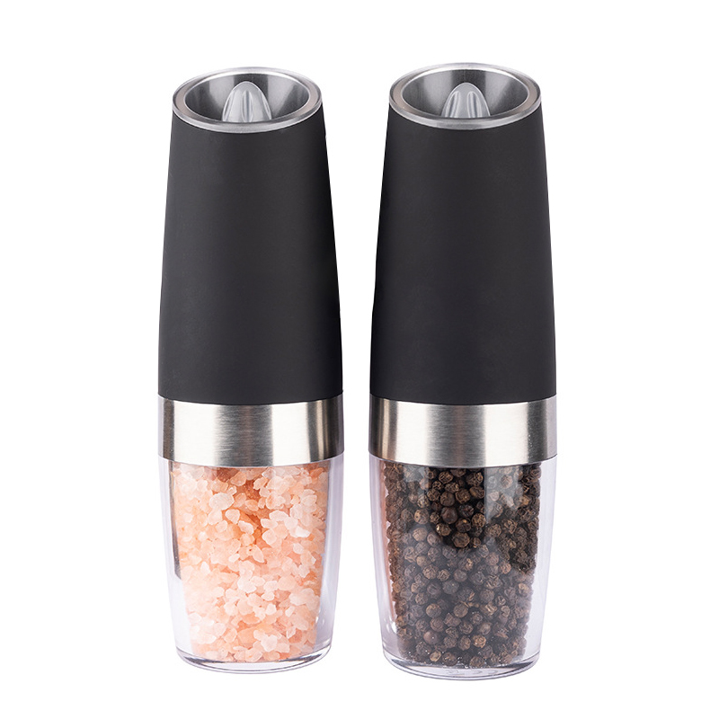 Electric ABS Portable Gravity Automatic Salt And Pepper Grinder With LED Light